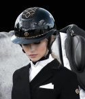 Kask "Quantinum Spotlight Shiny Wide Visor" czarny