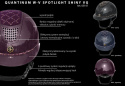 Kask "Quantinum Spotlight Shiny Wide Visor" czarny