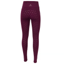 Legginsy KnowsleyFullGrip winter damskie bordowe