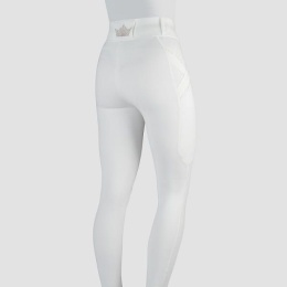 Bryczesy Leginsy MOMENTUM White/rose