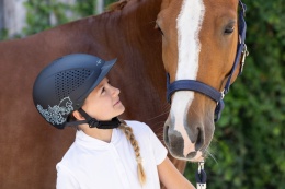 Kask jeździecki Beauty 2.0, czarny, Covalliero