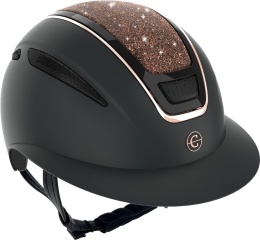 Kask jeździecki Elite Polo, różowe złoto, Covalliero