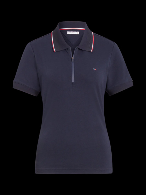 Koszulka polo Tommy Hilfiger Camden z zamkiem I krótkim rękawem Koszulka polo Tommy Hilfiger Camden z zamkiem I krótkim rękawem