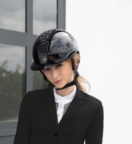 QUANTINUM WV CHIC SHINY Kask jeździecki SZEROKI DASZEK