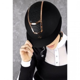 QUANTINUM WV ECLIPSE ROSEGOLD Kask jeździecki SZEROKI DASZEK