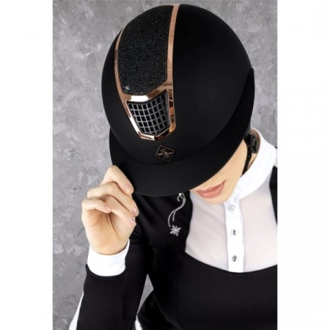 QUANTINUM WV ECLIPSE ROSEGOLD Kask jeździecki SZEROKI DASZEK