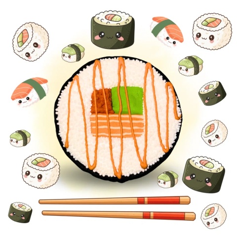 Sushi ciastko | Limitowana Edycja Lukrowanych Ciastek dla Koni