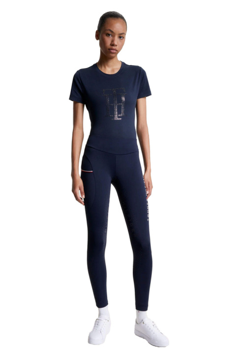 Tommy Hilfiger Equestrian Elmira Legginsy z pełnym lejem Tommy Hilfiger Equestrian Elmira Legginsy z pełnym lejem