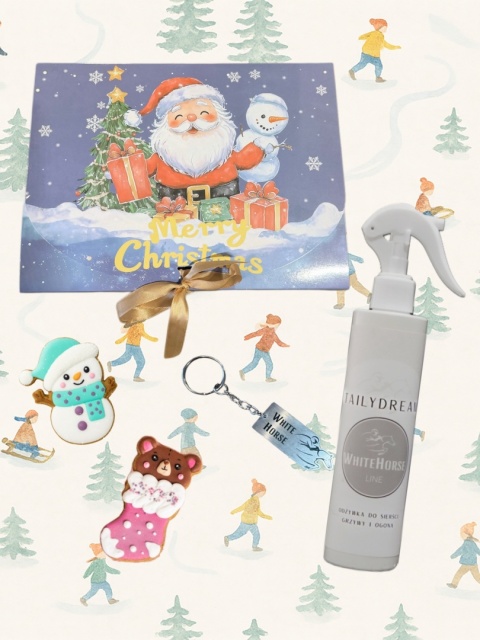 Zestaw świąteczny z odżywką i losowym ciastkiem